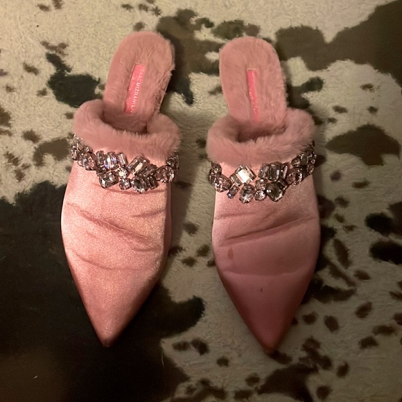 Isaac Mizrahi Live! Embellished Mule Pink - Picture 1 of 3